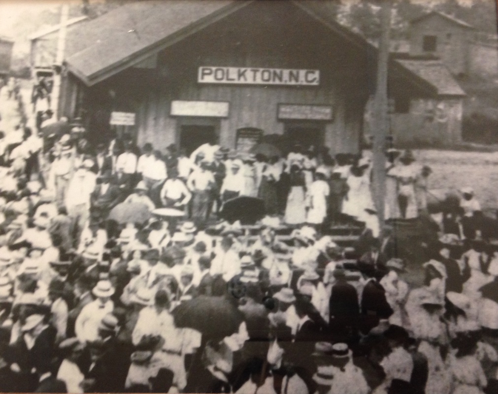 Old Photo of Polkton NC Train Depot