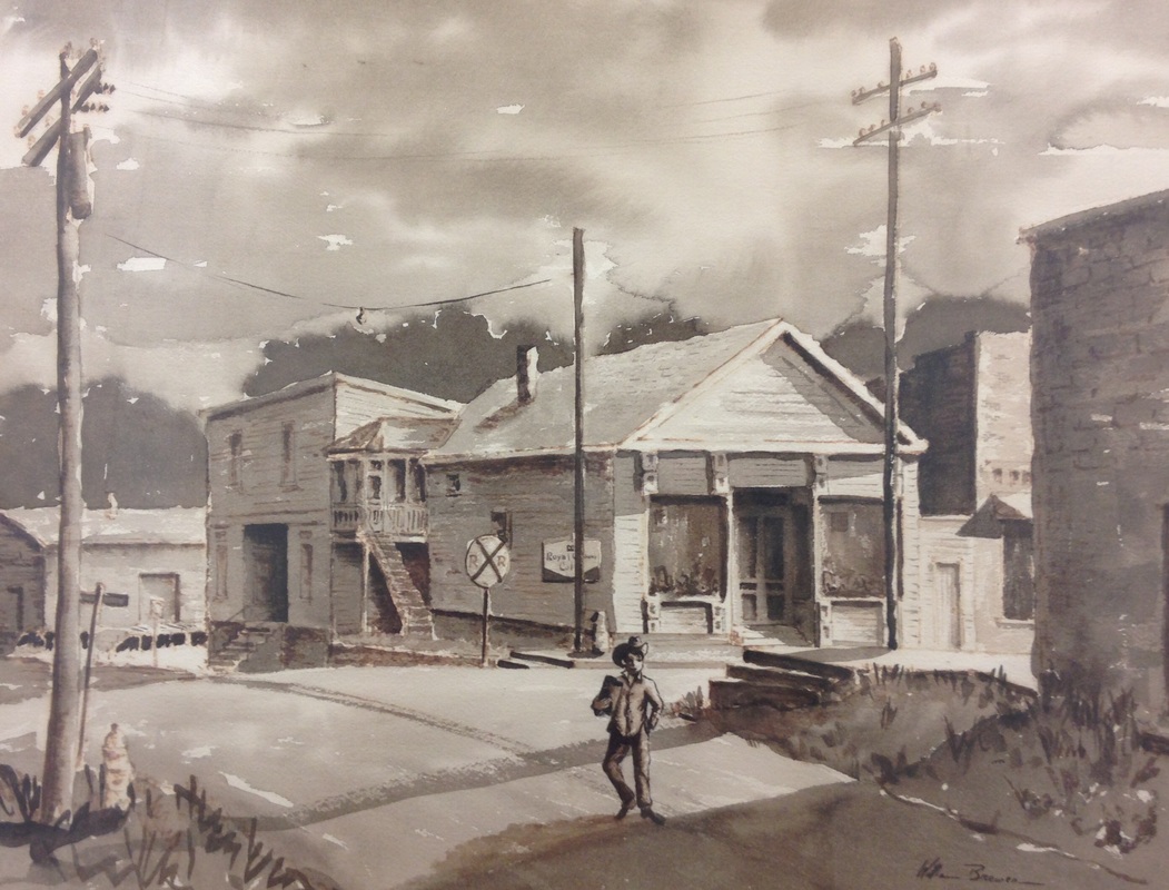 Artist's Rendering of Downtown Polkton, Corner of Polk Street and Hwy 218
